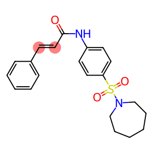 (E)-N-[4-(1-azepanylsulfonyl)phenyl]-3-phenyl-2-propenamide