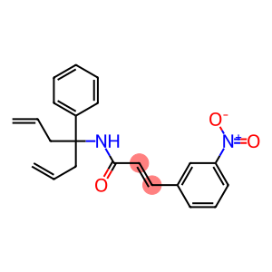 (E)-N-(1-allyl-1-phenyl-3-butenyl)-3-(3-nitrophenyl)-2-propenamide