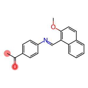 1-(4-{[(E)-(2-methoxy-1-naphthyl)methylidene]amino}phenyl)-1-ethanone