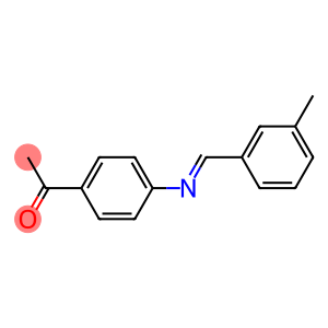 1-(4-{[(E)-(3-methylphenyl)methylidene]amino}phenyl)-1-ethanone