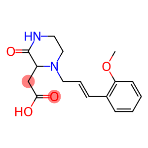 2-{1-[(E)-3-(2-methoxyphenyl)-2-propenyl]-3-oxo-2-piperazinyl}acetic acid