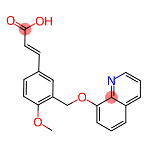 (2E)-3-(4-METHOXY-3-[(8-QUINOLINYLOXY)METHYL]PHENYL)-2-PROPENOIC ACID