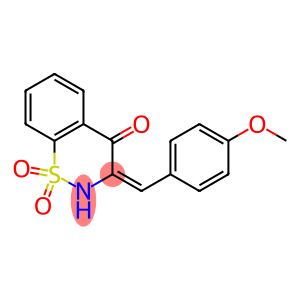 (3E)-3-(4-METHOXYBENZYLIDENE)-2,3-DIHYDRO-4H-1,2-BENZOTHIAZIN-4-ONE 1,1-DIOXIDE