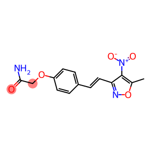 2-{4-[(E)-2-(5-methyl-4-nitroisoxazol-3-yl)vinyl]phenoxy}acetamide