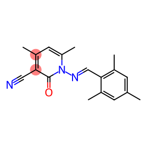 1-{[(E)-mesitylmethylidene]amino}-4,6-dimethyl-2-oxo-1,2-dihydro-3-pyridinecarbonitrile