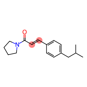 (E)-3-(4-isobutylphenyl)-1-(1-pyrrolidinyl)-2-propen-1-one