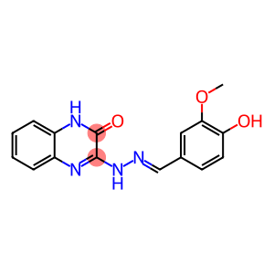 (E)-3-(2-(4-Hydroxy-3-methoxybenzylidene)hydrazinyl)quinoxalin-2(1H)-one