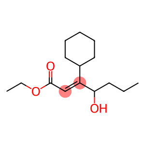 (E)-3-(1-Hydroxybutyl)-3-cyclohexylpropenoic acid ethyl ester