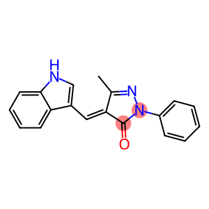 4-[(E)-1H-indol-3-ylmethylidene]-5-methyl-2-phenyl-2,4-dihydro-3H-pyrazol-3-one
