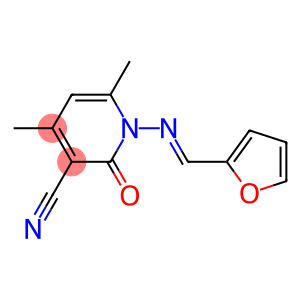 1-{[(E)-2-furylmethylidene]amino}-4,6-dimethyl-2-oxo-1,2-dihydro-3-pyridinecarbonitrile