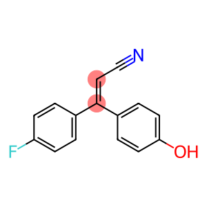 (E)-3-(4-FLUOROPHENYL)-3-(4-HYDROXYPHENYL)ACRYLONITRILE