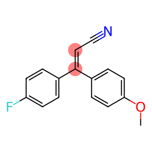 (E)-3-(4-FLUOROPHENYL)-3-(4-METHOXYPHENYL)ACRYLONITRILE