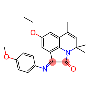 (E)-8-ETHOXY-1-(4-METHOXYPHENYLIMINO)-4,4,6-TRIMETHYL-1H-PYRROLO[3,2,1-IJ]QUINOLIN-2(4H)-ONE
