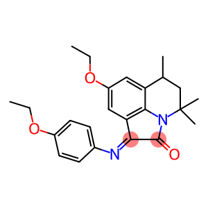 (E)-8-ETHOXY-1-(4-ETHOXYPHENYLIMINO)-4,4,6-TRIMETHYL-5,6-DIHYDRO-1H-PYRROLO[3,2,1-IJ]QUINOLIN-2(4H)-ONE