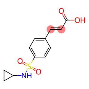 (2E)-3-{4-[(cyclopropylamino)sulfonyl]phenyl}acrylic acid