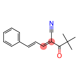(2E,4E)-2-(2,2-dimethylpropanoyl)-5-phenyl-2,4-pentadienenitrile