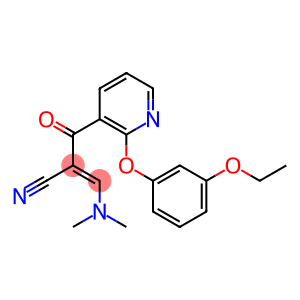 (E)-3-(dimethylamino)-2-{[2-(3-ethoxyphenoxy)-3-pyridinyl]carbonyl}-2-propenenitrile