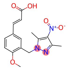 (2E)-3-(3-[(3,5-DIMETHYL-4-NITRO-1H-PYRAZOL-1-YL)METHYL]-4-METHOXYPHENYL)-2-PROPENOIC ACID
