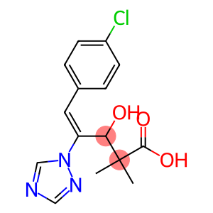 (E)-5-(4-Chlorophenyl)3-hydroxy-2,2-dimethyl-4-(1H-1,2,4-triazole-1-yl)-4-pentenoic acid