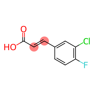 (2E)-3-(3-chloro-4-fluorophenyl)acrylic acid
