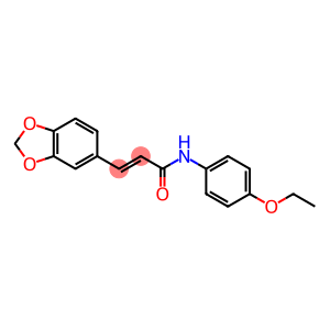 (E)-3-(1,3-benzodioxol-5-yl)-N-(4-ethoxyphenyl)-2-propenamide
