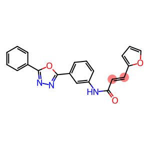 3-(2-furyl)-N-[3-(5-phenyl-1,3,4-oxadiazol-2-yl)phenyl]acrylamide