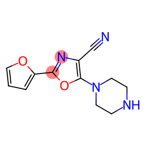 2-(2-FURYL)-5-PIPERAZIN-1-YL-1,3-OXAZOLE-4-CARBONITRILE