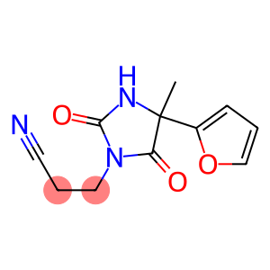 3-[4-(2-furyl)-4-methyl-2,5-dioxoimidazolidin-1-yl]propanenitrile