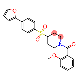 4-([4-(2-FURYL)PHENYL]SULFONYL)-1-(2-METHOXYBENZOYL)PIPERIDINE