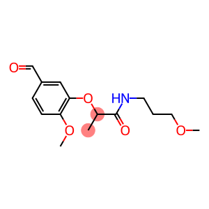2-(5-formyl-2-methoxyphenoxy)-N-(3-methoxypropyl)propanamide