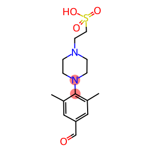 2-[4-(4-FORMYL-2,6-DIMETHYLPHENYL)PIPERAZIN-1-YL]ETHANESULFONIC ACID
