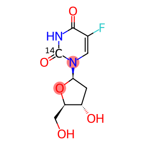 5-FLUORO 2'-DEOXYURIDINE, [2-14C]