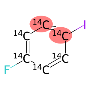 4-FLUORO-1-IODOBENZENE, [RING-14C(U)]