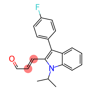 3-[3-(4-fluorophenyl)-1-(methylethyl)-1H-indole-2-yl]-propenal