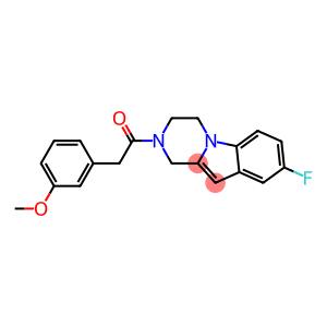 8-FLUORO-2-[(3-METHOXYPHENYL)ACETYL]-1,2,3,4-TETRAHYDROPYRAZINO[1,2-A]INDOLE