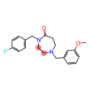 4-(4-FLUOROBENZYL)-1-(3-METHOXYBENZYL)-1,4-DIAZEPAN-5-ONE