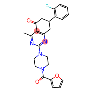 7-(2-FLUOROPHENYL)-2-[4-(2-FUROYL)-1-PIPERAZINYL]-4-METHYL-7,8-DIHYDRO-5(6H)-QUINAZOLINONE