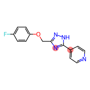 4-(3-[(4-FLUOROPHENOXY)METHYL]-1H-1,2,4-TRIAZOL-5-YL)PYRIDINE
