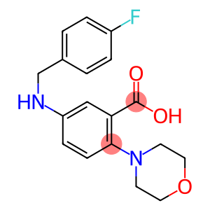 5-[(4-FLUOROBENZYL)AMINO]-2-MORPHOLIN-4-YLBENZOIC ACID