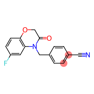 4-((6-fluoro-2,3-dihydro-3-oxobenzo[b][1,4]oxazin-4-yl)methyl)benzonitrile