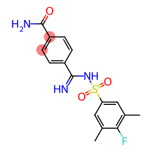 4-[{[(4-fluoro-3,5-dimethylphenyl)sulfonyl]amino}(imino)methyl]benzamide
