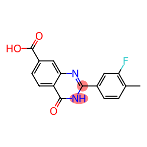 2-(3-fluoro-4-methylphenyl)-4-oxo-3,4-dihydroquinazoline-7-carboxylic acid
