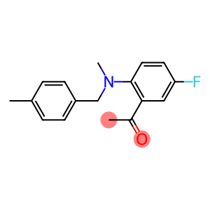 1-(5-fluoro-2-{methyl[(4-methylphenyl)methyl]amino}phenyl)ethan-1-one