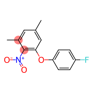 1-(4-fluorophenoxy)-3,5-dimethyl-2-nitrobenzene