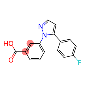 3-[5-(4-fluorophenyl)-1H-pyrazol-1-yl]benzoic acid