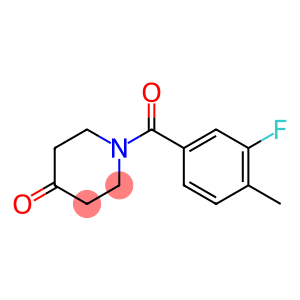 1-(3-fluoro-4-methylbenzoyl)piperidin-4-one