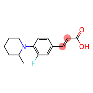 3-[3-fluoro-4-(2-methylpiperidin-1-yl)phenyl]prop-2-enoic acid