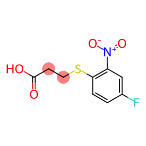 3-[(4-fluoro-2-nitrophenyl)sulfanyl]propanoic acid