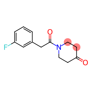 1-[(3-fluorophenyl)acetyl]piperidin-4-one