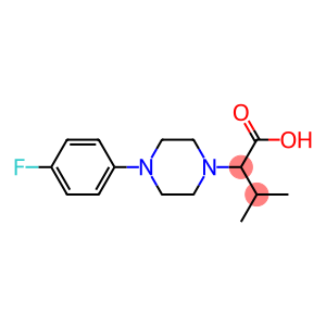2-[4-(4-fluorophenyl)piperazin-1-yl]-3-methylbutanoic acid